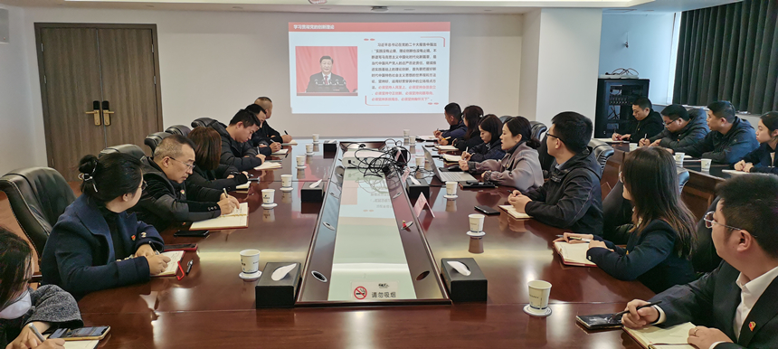 集團黨委委員、副總經(jīng)理賀維維同志講授專題黨課 集團黨委委員、副總經(jīng)理賀維維同志講授專題黨課